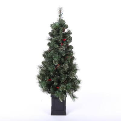 Luxenhome - Pre-Lit Christmas Trees - Artificial Christmas Trees - The Home Depot