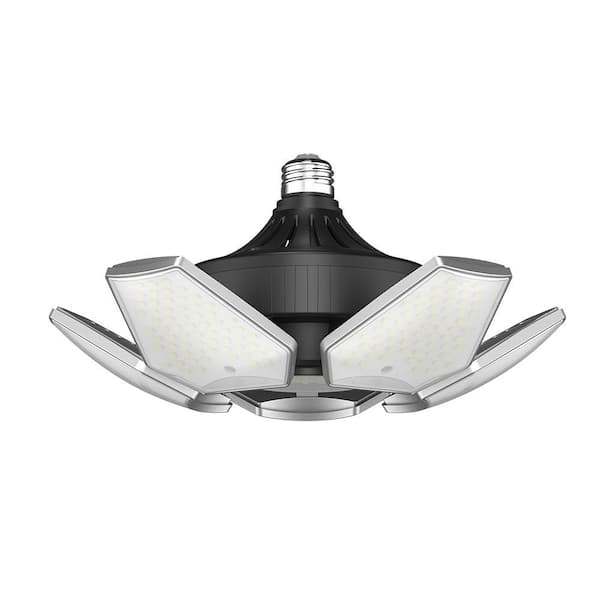 60-Watt Adjustable LED Garage Ceiling Light with 6000 Lumens, 348 LED Bulbs