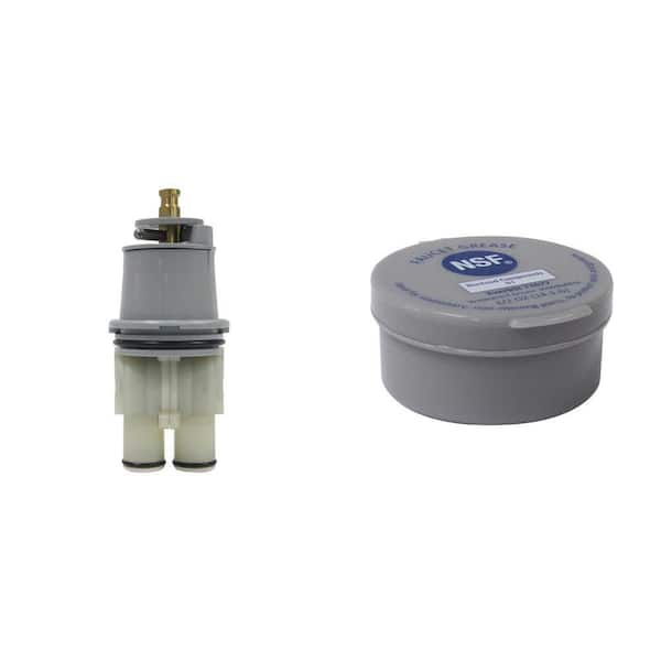 4 1/4 in. B-19 Broach Cartridge for Delta RP46074 and 1/2 oz. Waterproof Faucet Grease Combo