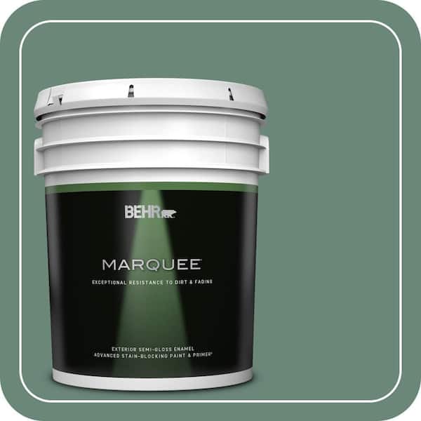 BEHR MARQUEE 5 gal. #S420-5 Sycamore Grove Semi-Gloss Enamel Exterior Paint & Primer