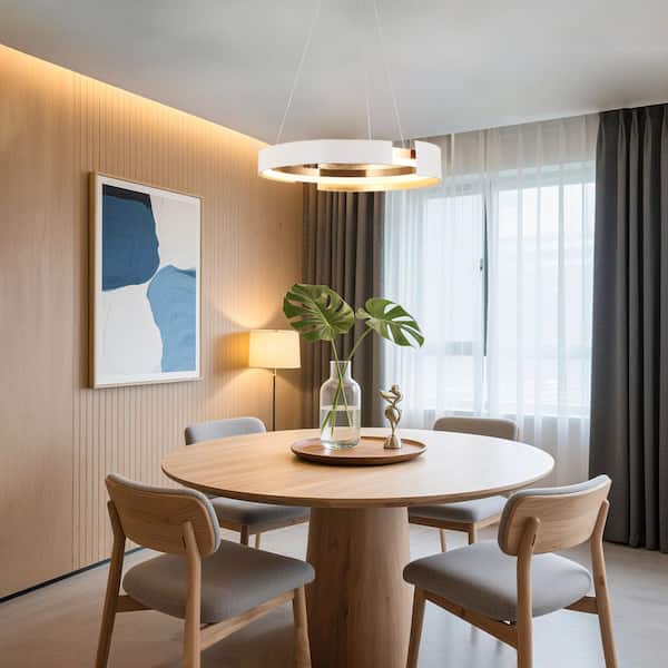 Zevni 24W Round Integrated LED Chandelier Lighting for