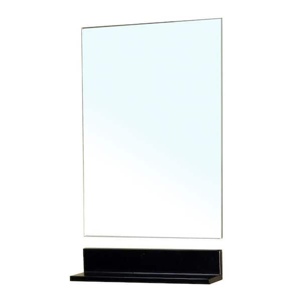 Bellaterra Home Butler 20 in. W x 32 in. H Frameless Rectangular Bathroom Vanity Mirror in Dark Espresso