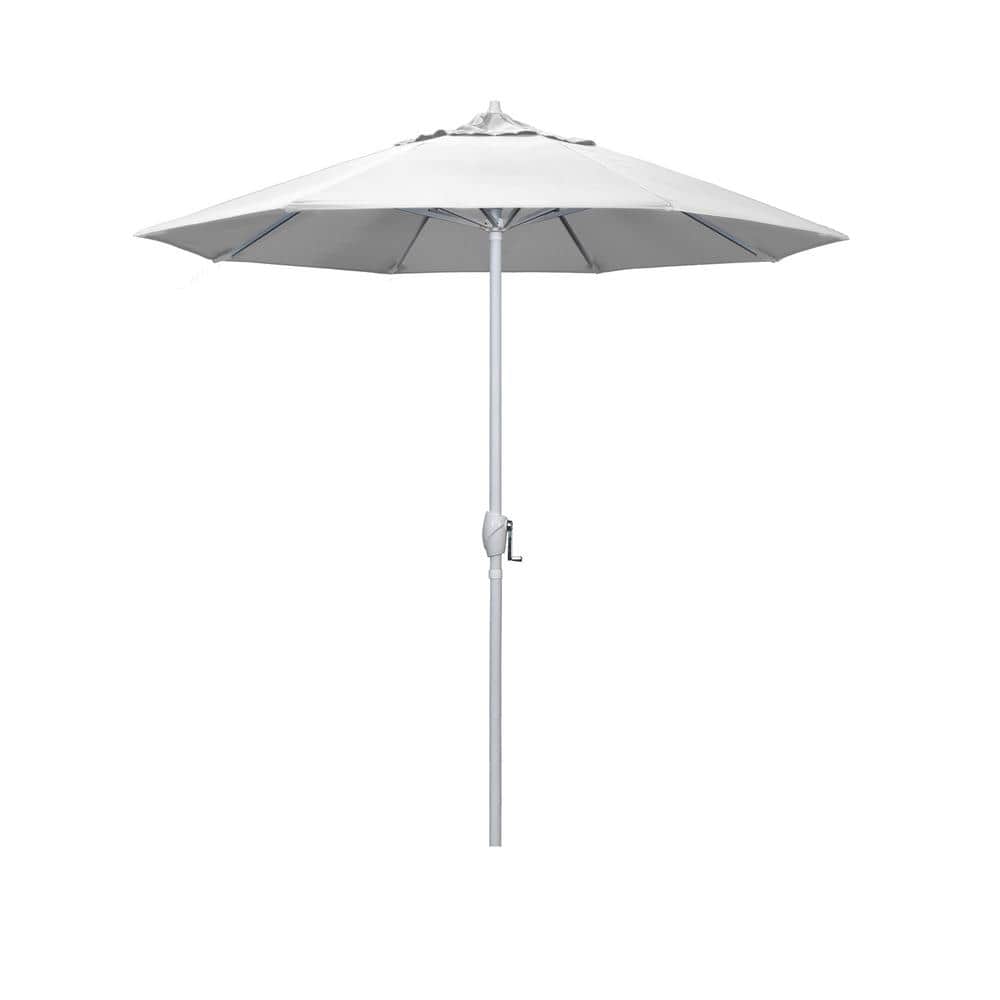 7.5 ft. Matted White Aluminum Market Patio Umbrella Auto Tilt in Natural Pacifica price history on PriceWatchPro