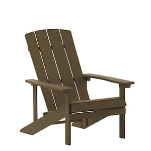 Bayfield Mahogany Weather Resistant Lounge Faux Wood Resin Adirondack Chair Without Cushion