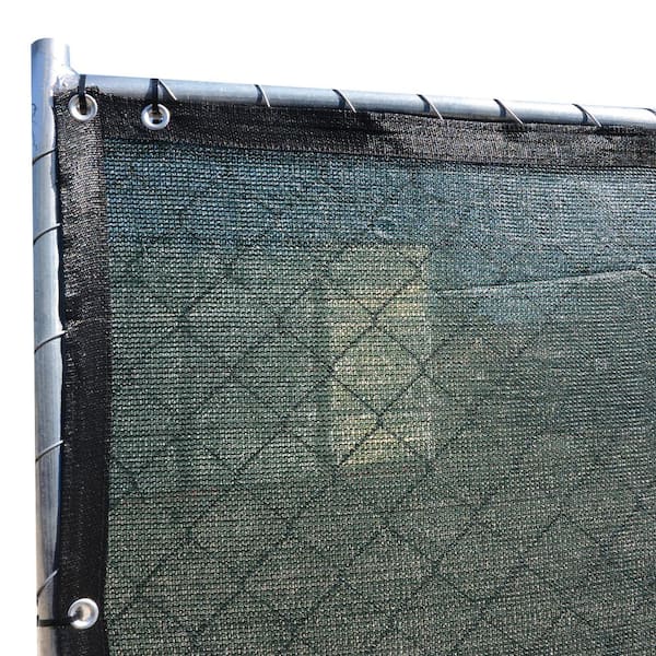 FENCE4EVER 92 in. x 25 ft. Green Privacy Fence Screen Plastic Netting Mesh Fabric Cover with Reinforced Grommets for Garden Fence