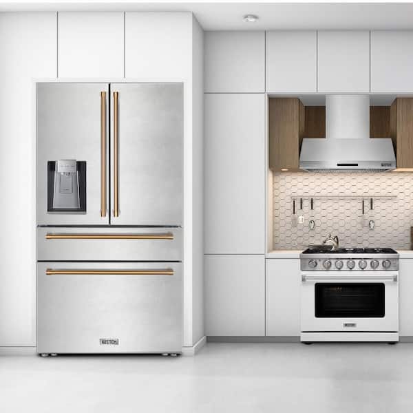 KOSTCH 36 in. 21.6 cu. ft. Counter Depth French Door Refrigerator
