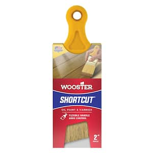 2 in. Shortcut White Bristle Angled Brush