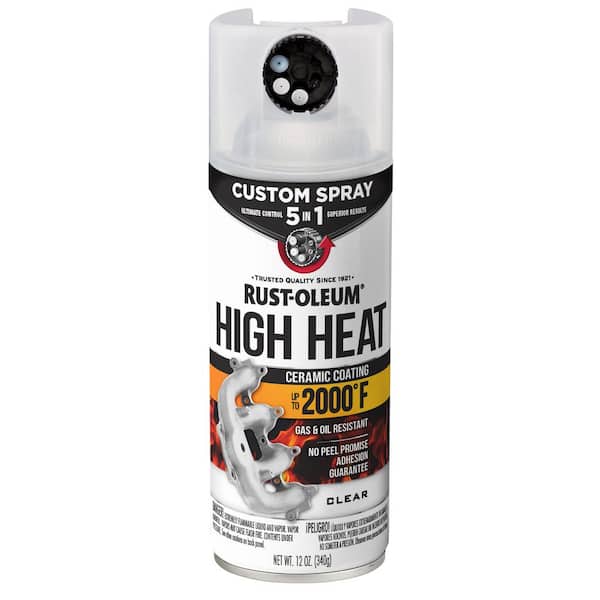 12 oz. High Heat 5-in-1 Flat Clear Protective Enamel Spray Paint (Case of 6)