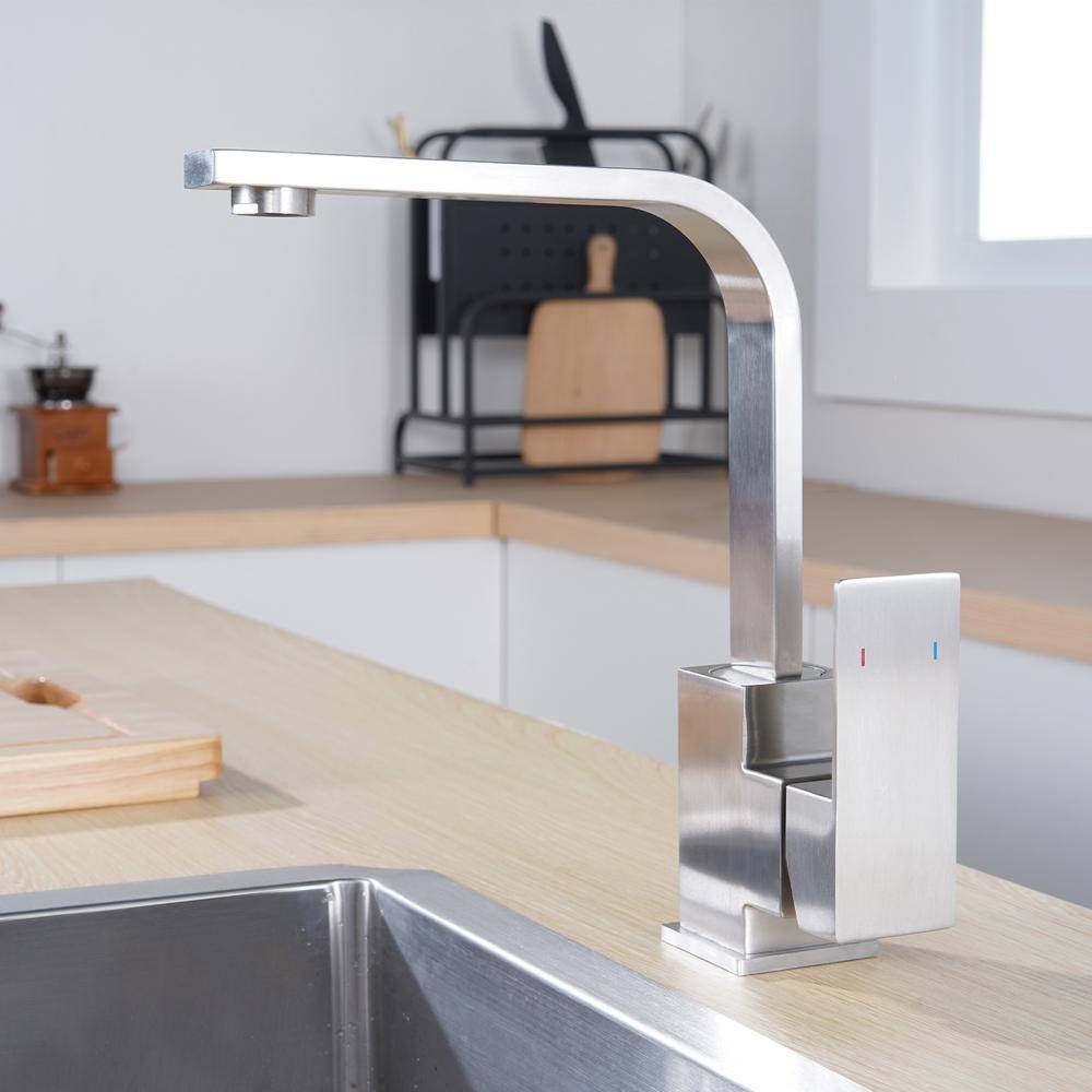 Brushed Nickel Stainless Steel Single Handle Bar Faucet