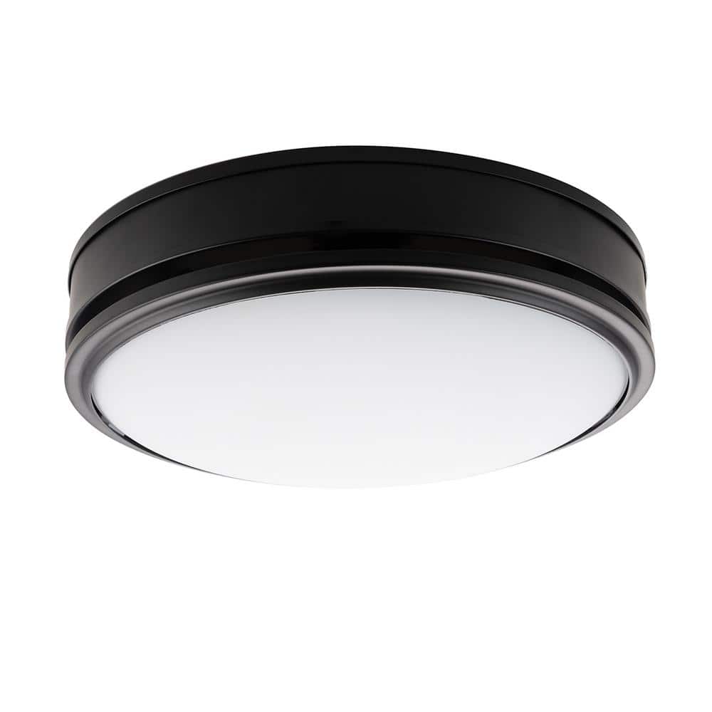 Matte Black Round LED Ceiling Mount Exhaust Fan