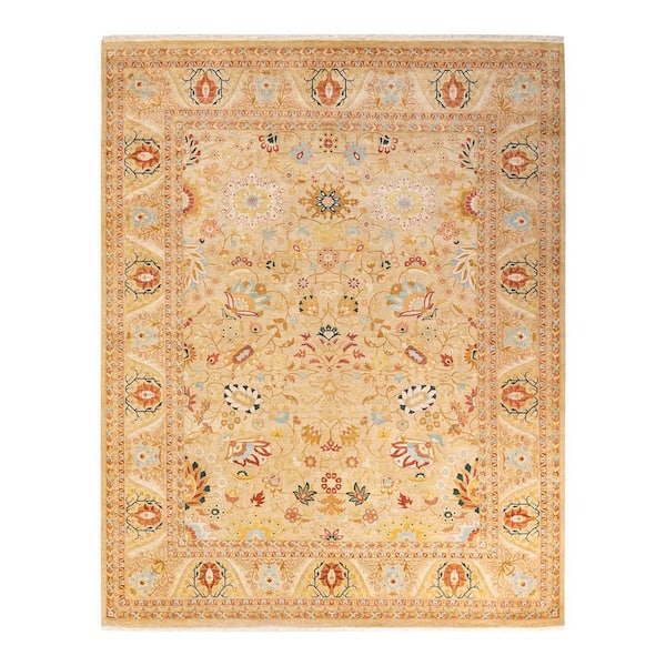 Solo Rugs Mogul One-of-a-Kind Traditional Ivory 8 ft. 1 in. x 10 ft. 2 in. Area Rug