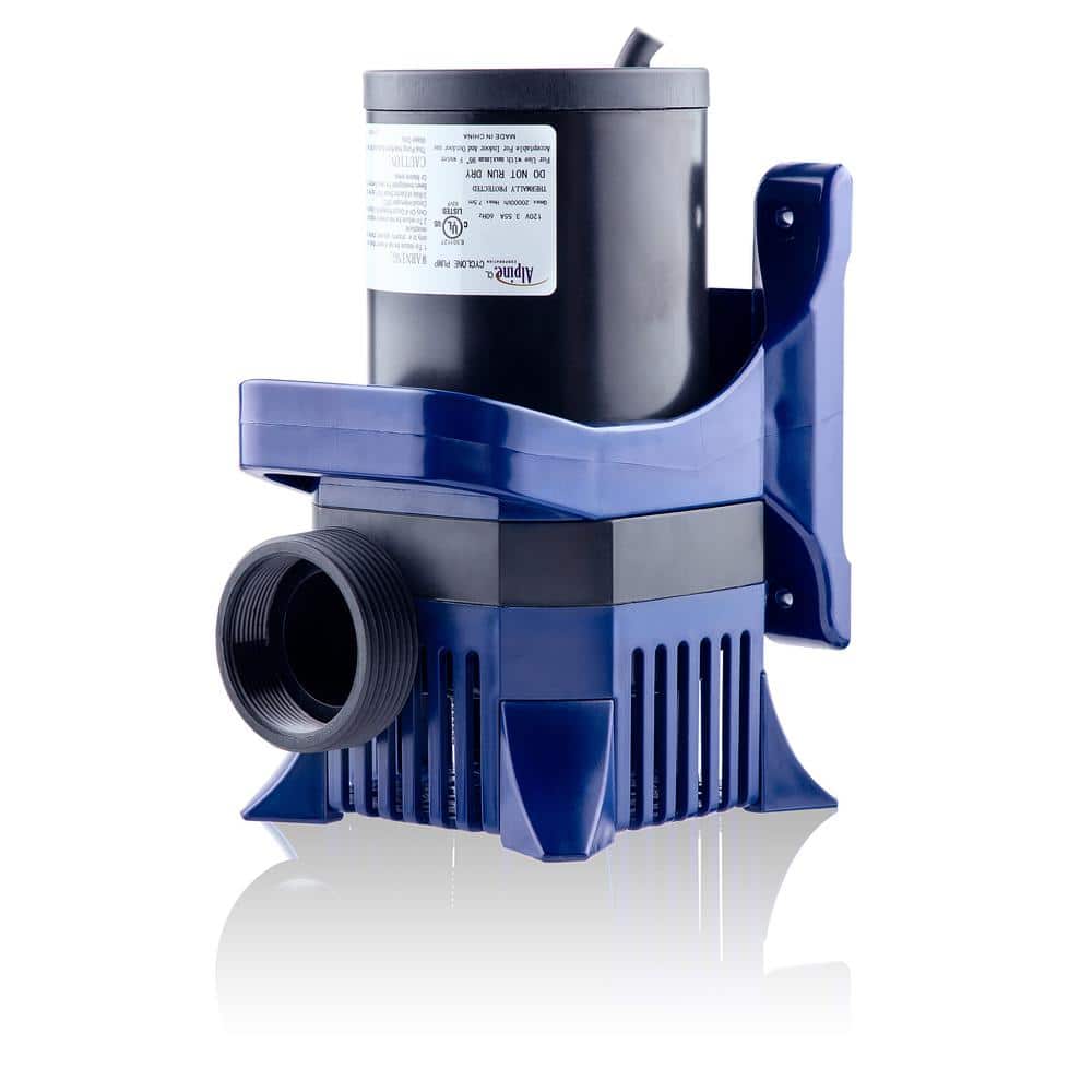Alpine Blue and Black Submersible Pond Pump 5200 GPH