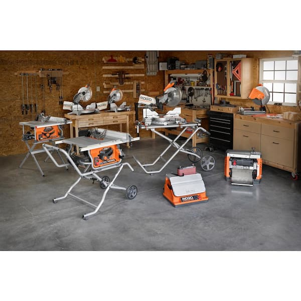 Ridgid 10 In Pro Jobsite Table Saw With Stand R4514 The Home Depot Ridgid 10 In Pro Jobsite Table Saw, How Many Chairs Fit Around A 47 Inch Table Saw