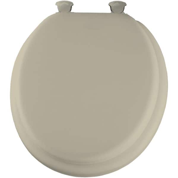 Mayfair Soft Round Closed Front Toilet Seat in Bone