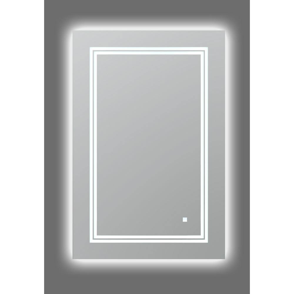 Sleek Soho 24"x36" LED Bathroom Mirror with Ambient Acrylight