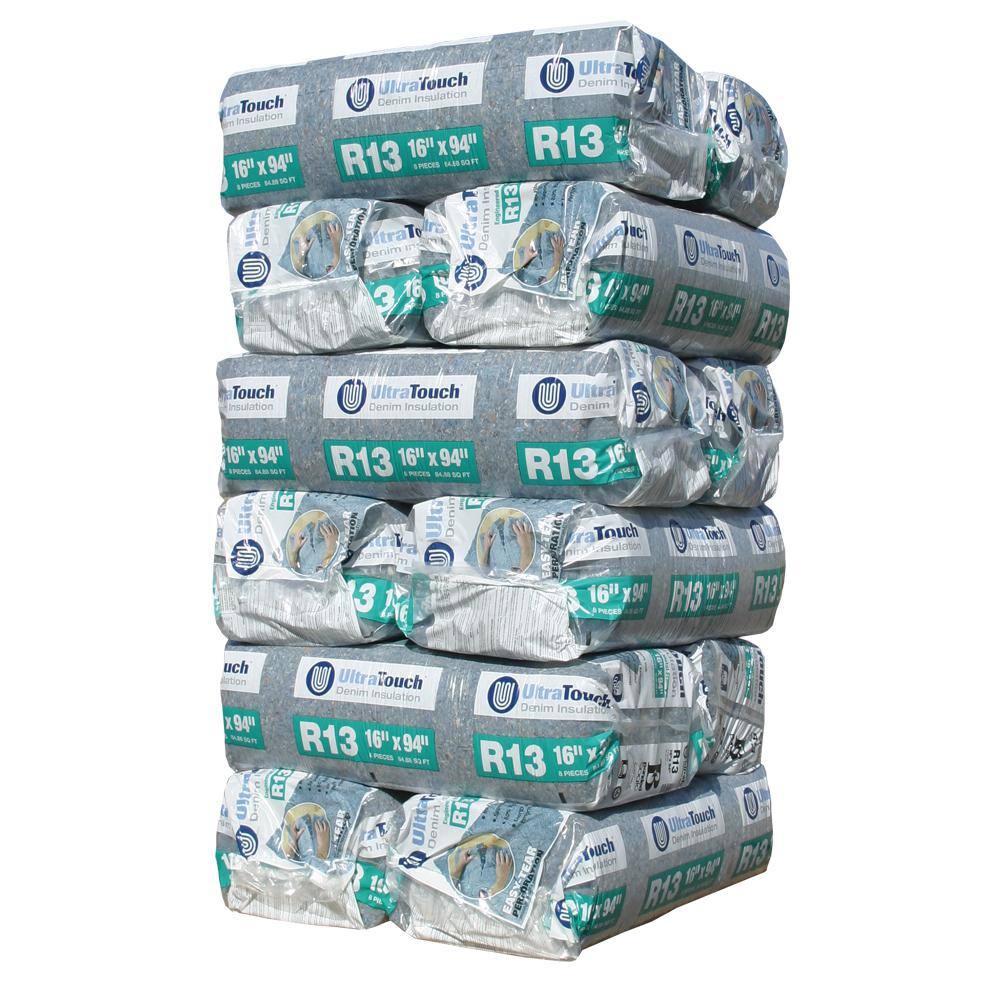 UltraTouch R13 Denim Insulation Batts 16.25 in. x 94 in. (12Bags