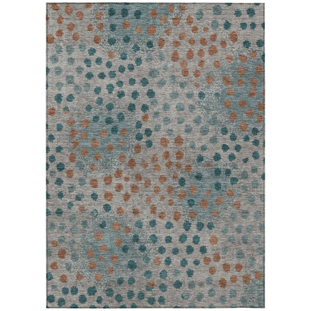 Chantille Machine Washable Indoor/Outdoor Abstract ACN2965 Teal 3 ft. x 5 ft. Area Rug price history on PriceWatchPro