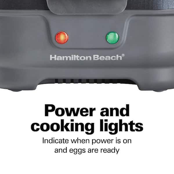 Hamilton Beach 9-Egg Grey Egg Cooker with Egg Bites Plus 25510 - The Home  Depot