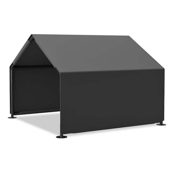 4 ft. x 4 ft. Extra Large Outdoor Dog House Tent with 3-Sided Mesh Windows, Breathable Sun Rain Cover Pet Shelter
