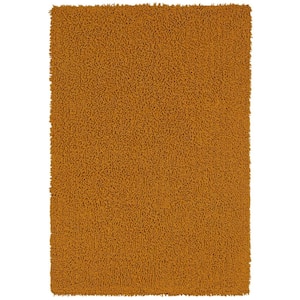 Gold Shag Chenille Twist 2 ft. 6 in. x 4 ft. 2 in. Accent Rug