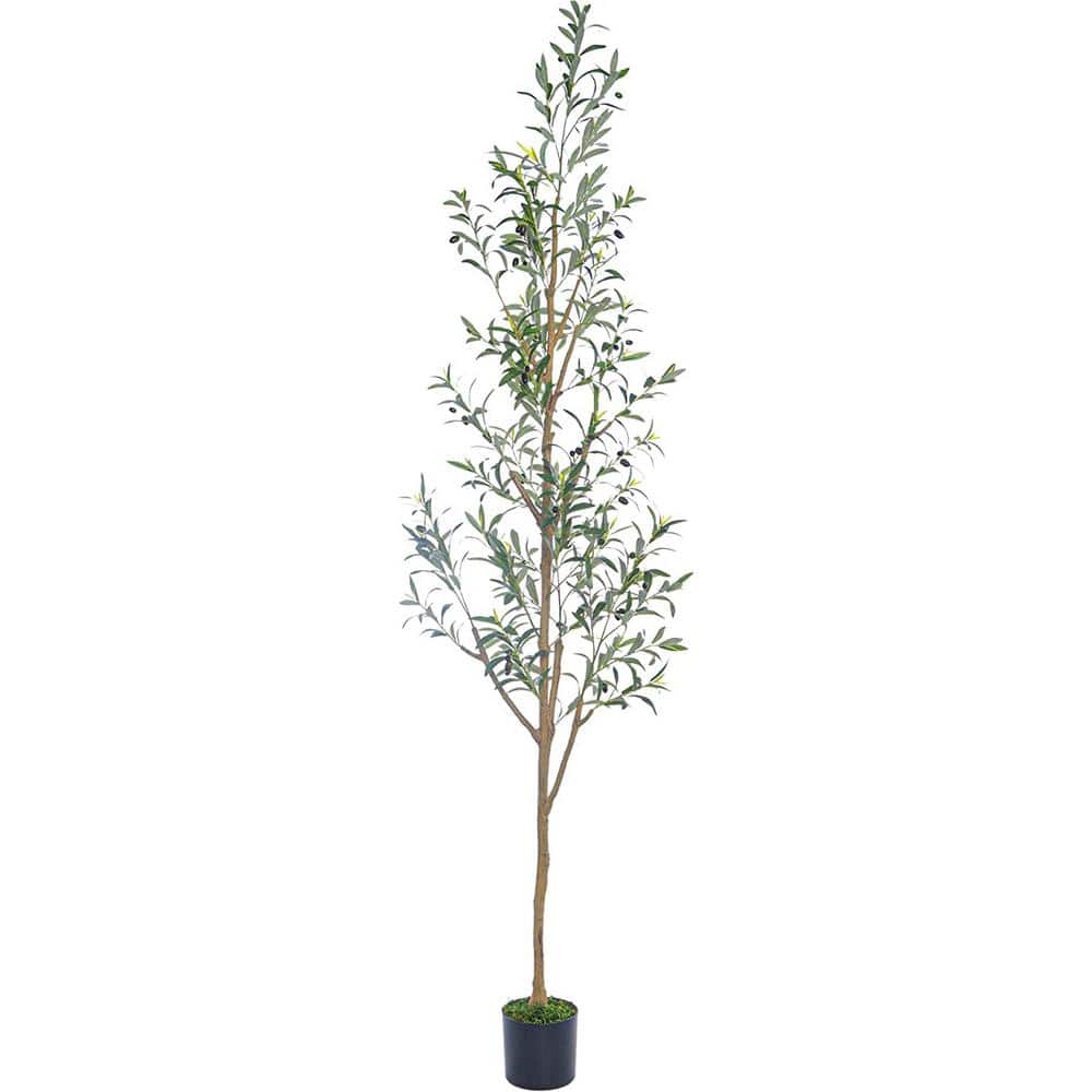 KUTON 51.2 in. Green Artificial Olive Tree in Pot HDSX-GLS-1M3DM - The Home  Depot