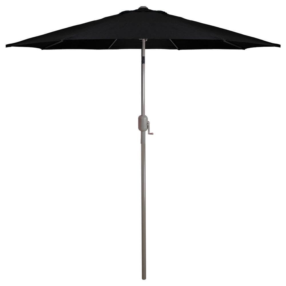 9 ft. Outdoor Market Tilt Patio Umbrella with Hand Crank in Black price history on PriceWatchPro