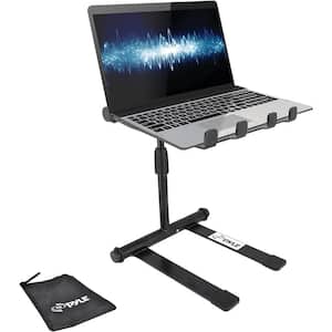 Pyle Portable Folding Laptop Stand with Adjustable Angle in Black