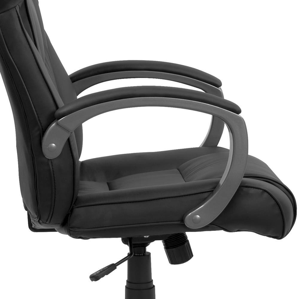 ErgoComfort High Back Black LeatherSoft Executive Swivel Chair