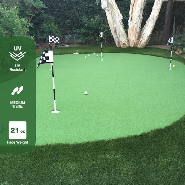 Putting Green 6 ft. Wide x Cut to Length Artificial Grass Turf