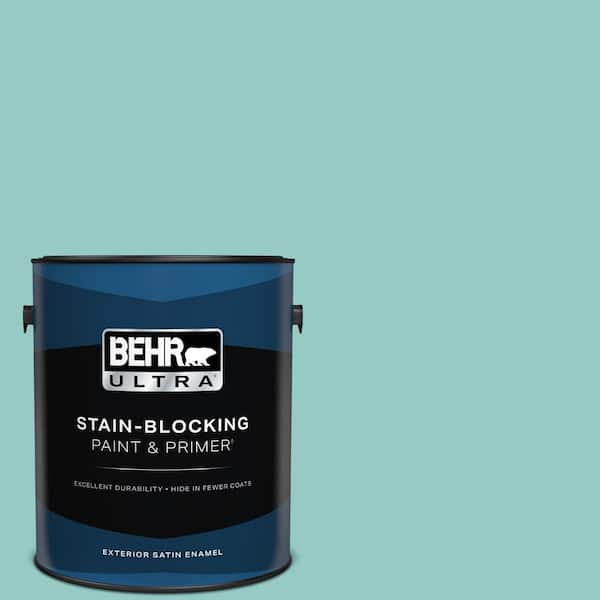 BEHR ULTRA 1 gal. #500D-4 Jamaica Bay Satin Enamel Exterior Paint & Primer