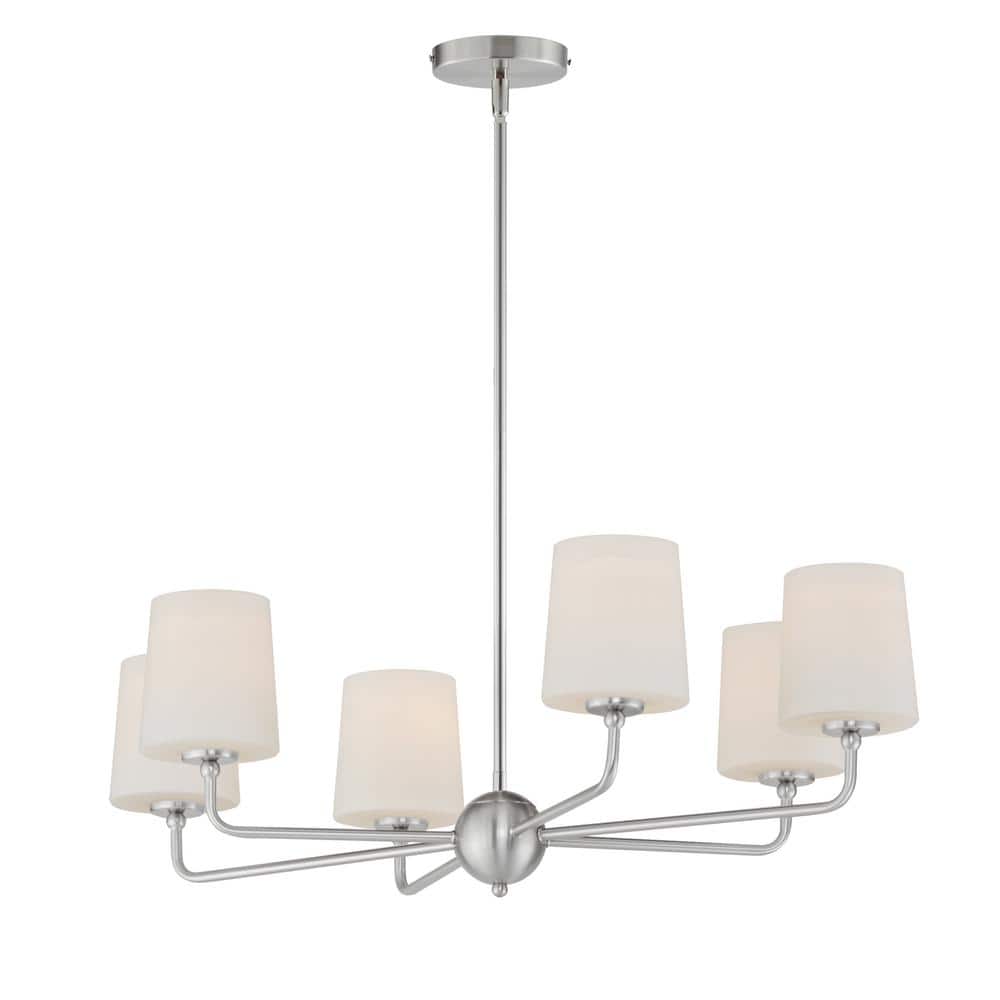 Bristol 6-Light Silver Chandelier price history on PriceWatchPro