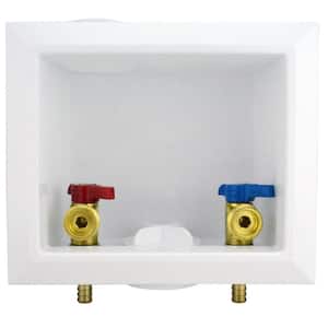 1/2 in. Brass PEX-B Barb x 3/4 in. Male Hose Thread Washing Machine Outlet Box
