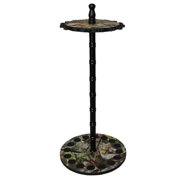 Rush Creek Creations Camo Round 16-Rod Rack with Wood Post 38-4052 - The  Home Depot