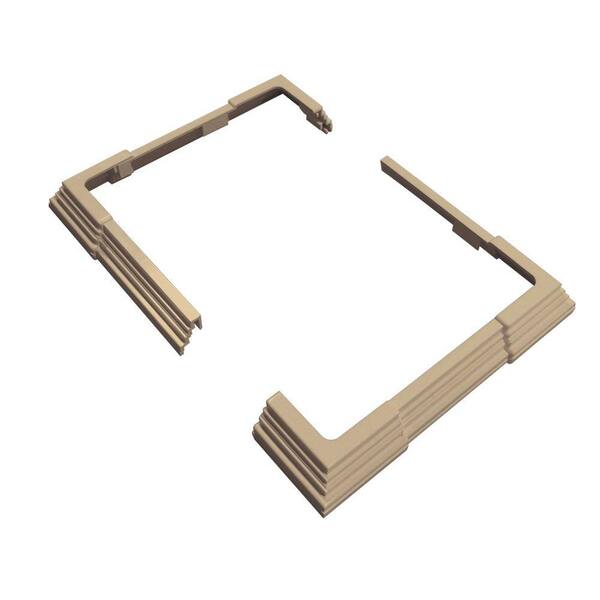 Veranda 4 in. x 4 in. Wicker Vinyl Adjustable Base Trim