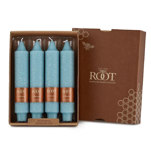 ROOT CANDLES 7 in. Timberline Collenette Sky Dinner Candle (Box of 4)