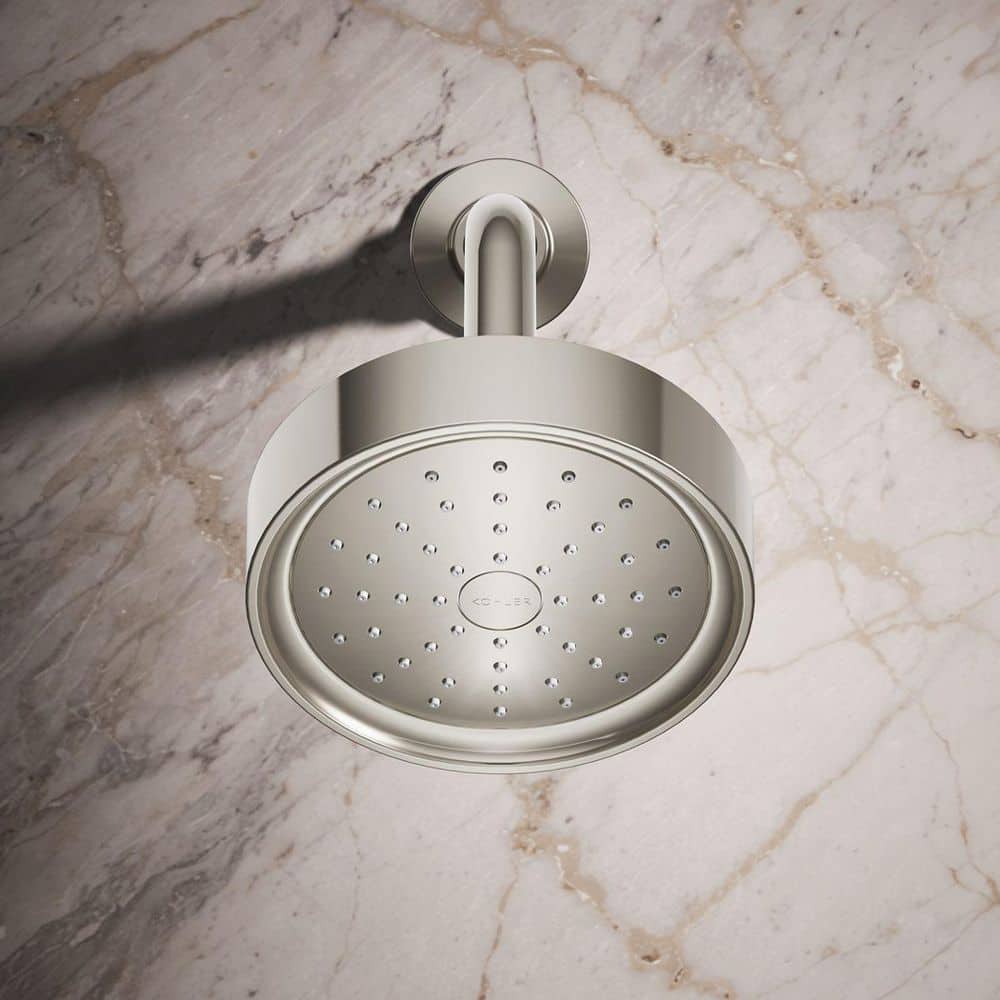 Polished Nickel Single-Function Wall Mounted Showerhead