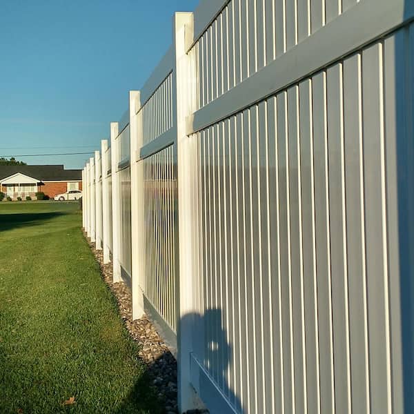 Weatherables - 5 in. x 5 in. x 9 ft. Vinyl Fence End Post