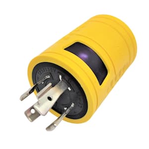 Generator 4-Prong 20 Amp L14-20P Plug to RV 30 Amp 125-Volt TT-30R Outlet Splitter Adapter(NEMA L14-20P to TT-30R)