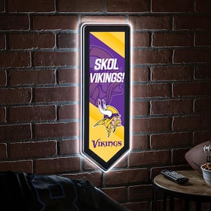 IMPERIAL Minnesota Vikings Team Logo 24 in. Wrought Iron Decorative Sign  IMP 584-1007 - The Home Depot