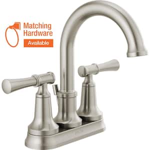 Chamberlain 4 in. Centerset 2-Handle Bathroom Faucet in SpotShield Brushed Nickel
