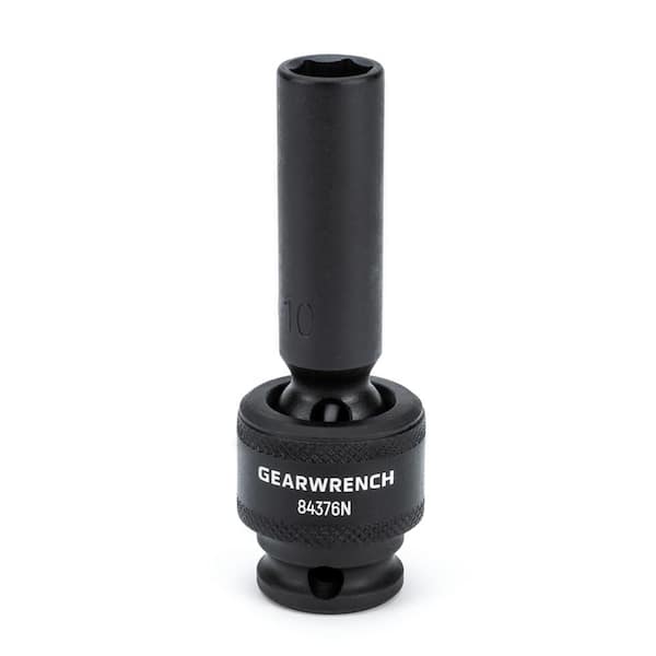GEARWRENCH - 3/8 in. Drive 6-Point Metric Deep Universal Impact Socket Set (10-Piece)