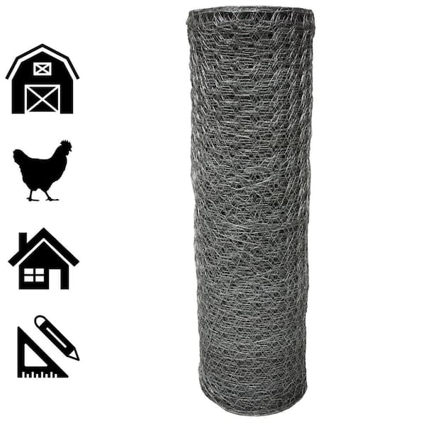 Acorn International 2 in x 4 ft. x 150 ft. Poultry Netting PN248150 - The  Home Depot