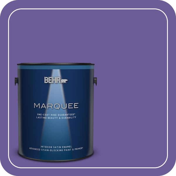 BEHR MARQUEE 1 gal. #P560-6 Just a Fairytale Satin Enamel Interior Paint & Primer