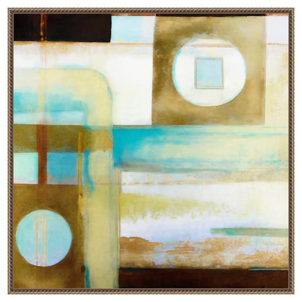 Amanti Art Artistic Mechanism II by Alonzo Saunders 30 in. W x 30 in. H. Canvas Wall Art Print Framed in Bronze