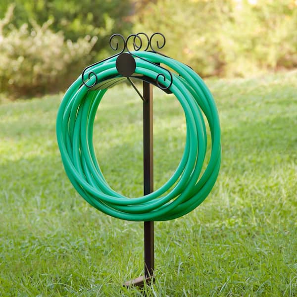 Stalwart Water Hose Holder - Easy-to-Install Garden Hose Storage