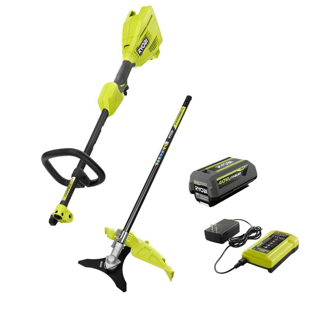 RYOBI 40V Expand-It Cordless Battery Attachment Capable Powerhead