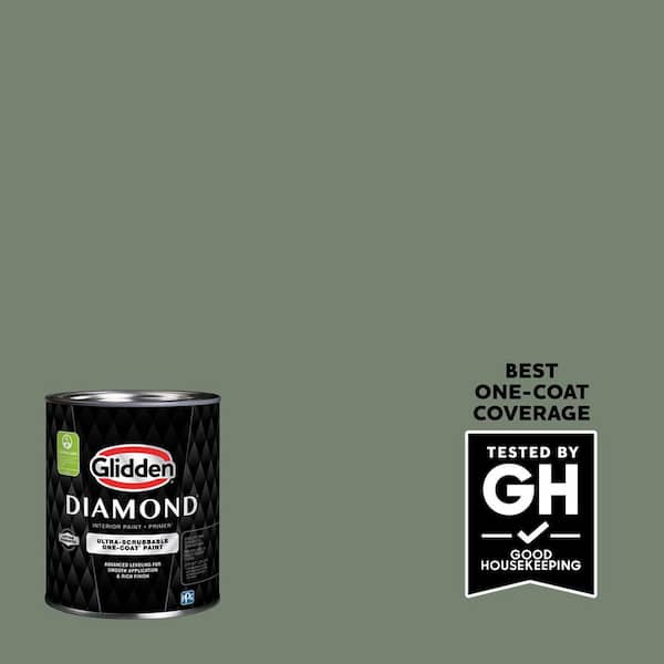 Glidden Diamond 1 qt. PPG1129-6 Lottery Winnings Flat Interior Paint with Primer