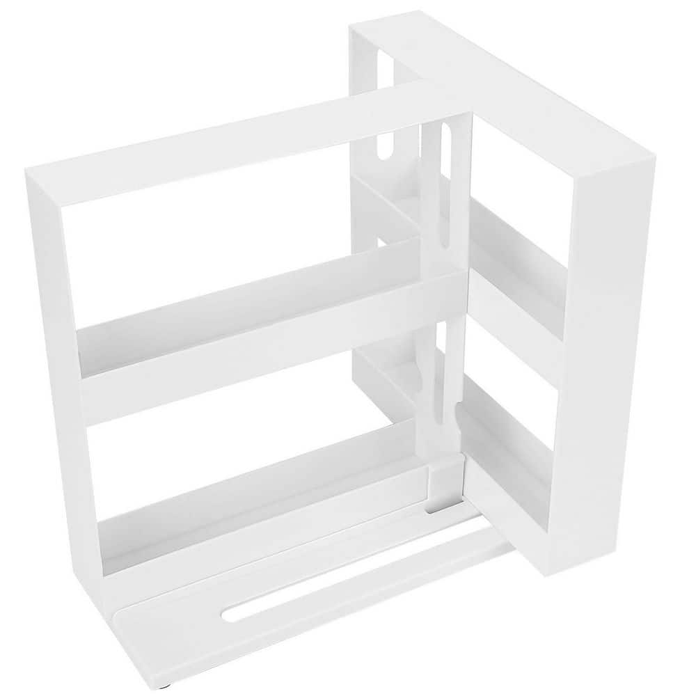 Tahanbath Swivel Cabinet Organizer Revolving Kitchen Rack Spice Organizer for Cabinet Condiment Holder Shelf KT-2H20S77