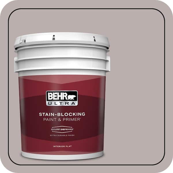 BEHR ULTRA 5 gal. #PPU17-11 Vintage Mauve Extra Durable Flat Interior Paint & Primer