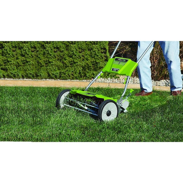 Earthwise Quiet Cut 18 in. Manual Walk Behind Nonelectric Push Reel Mower -  California Compliant 515-18 - The Home Depot